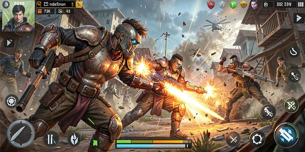 Tampilan tangkapan layar gameplay <strong>73K</strong> memperlihatkan aksi seru dan grafis yang menawan.