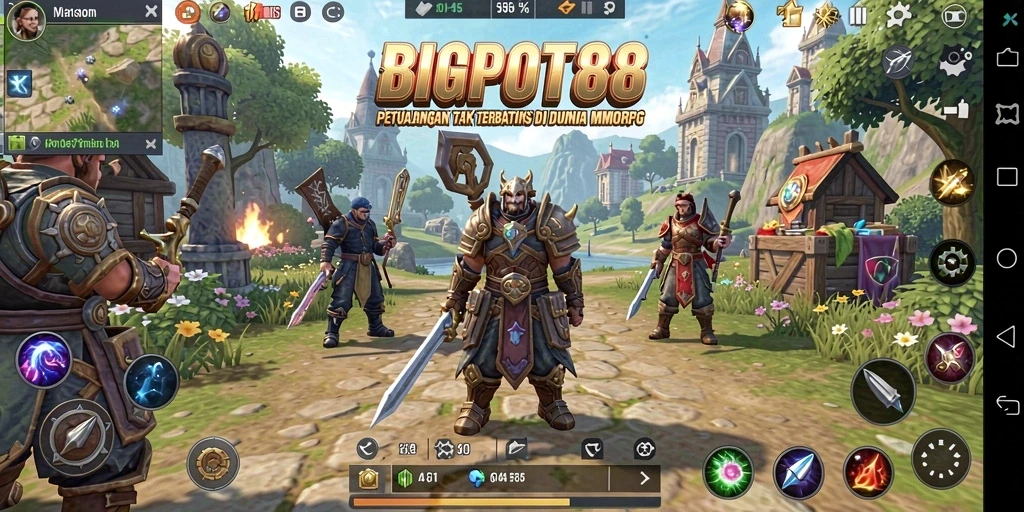Tangkapan layar menampilkan aksi mendebarkan dalam gameplay MMORPG.