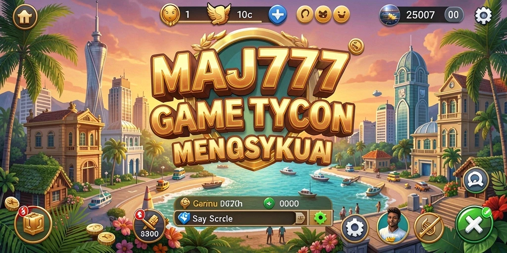 Tampilan menarik dari gameplay Tycoon di MAJ777.