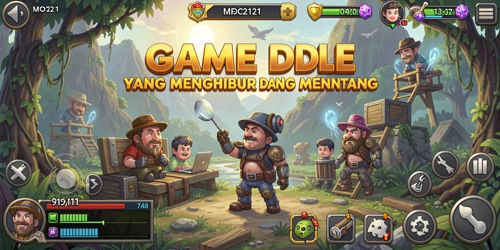 Tangkapan layar MPO2121 menampilkan gameplay yang seru dan adiktif.