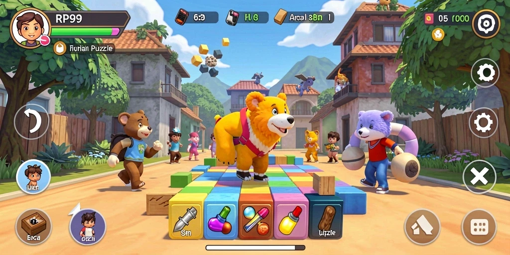 Tampilan gameplay RP99 yang menantang dan menarik.