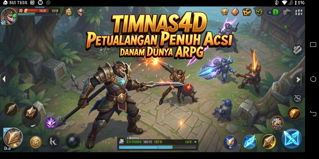 Tampilan gameplay seru dalam dunia petualangan TIMNAS4D.