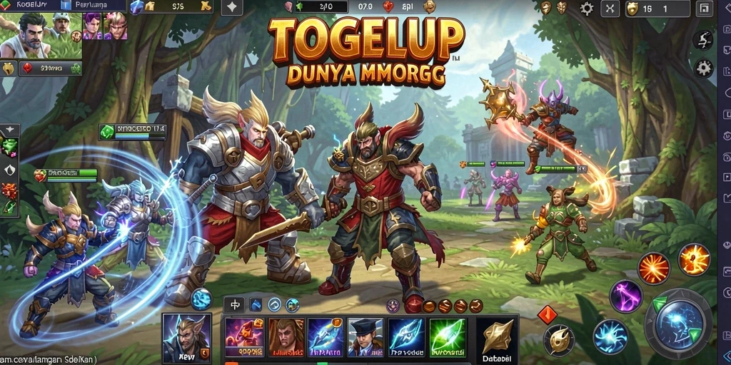 Screenshot gameplay TOGELUP menampilkan aksi mendebarkan dalam dunia MMORPG.