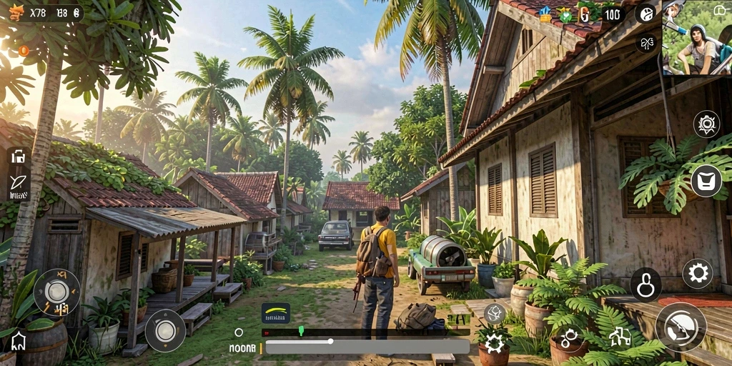 Tampilan gameplay X78 yang menarik dalam simulasi kehidupan.